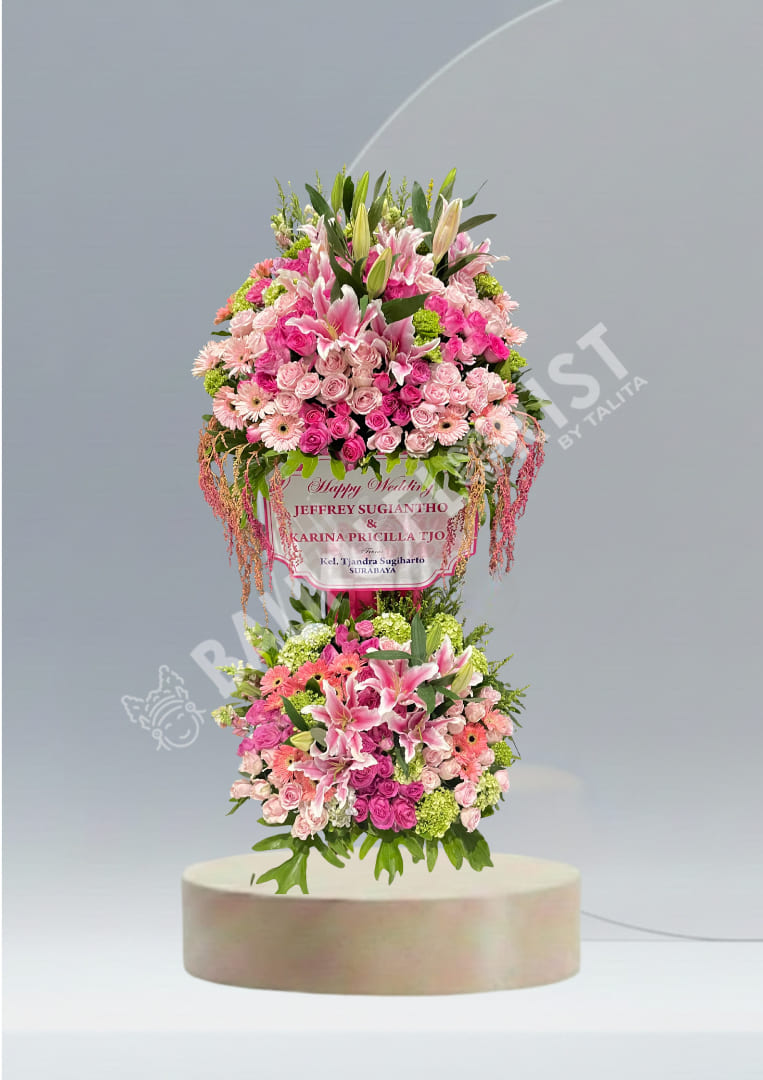 Standing Flower Wedding Colorfull With Lily BalikuFlorist By Talita